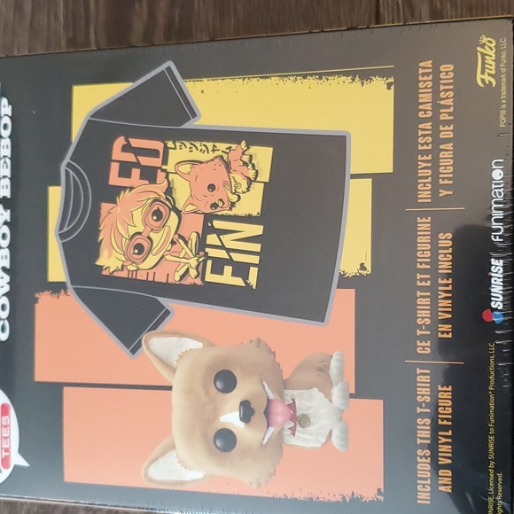 Funko Pop & Tee Combo Cowboy Bepop Ein - XL Brand New in Box - Picture 6 of 8